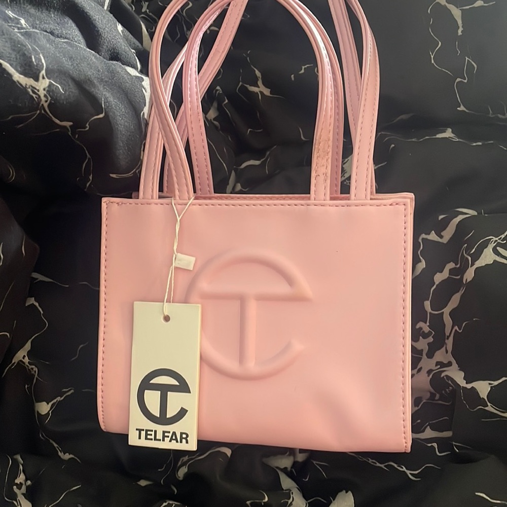 Telfar bubblegum small pink handbag